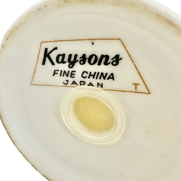 Vintage Kaysons Fine China Pepper Shaker Lily Of The Valley Design Gold Trim - Picture 3 of 9